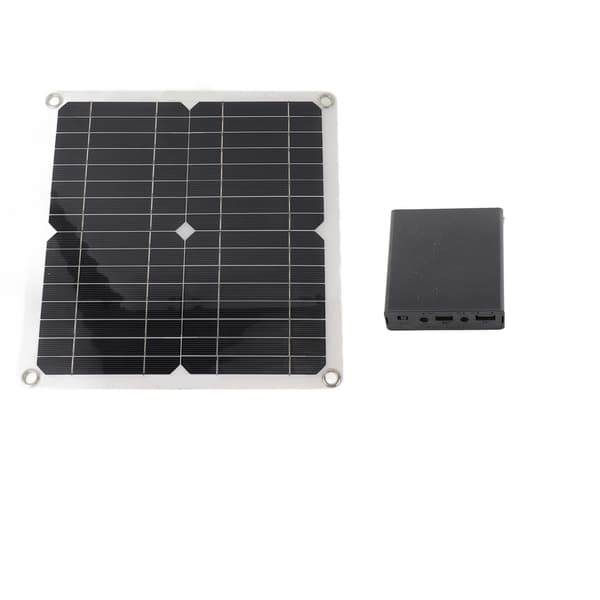 Solvattenpumpkit 50W solpanel 22W vattenfontänpump med batterilåda tidsregulator DC12V