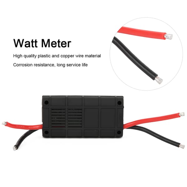 Wattmeter Strømanalysator LCD Digital Voltmeter Ammeter 150A RC Flytester