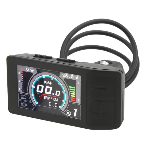 LCD Display ABS 500C Farveindikator Måler Kontrolpanel Elcykel Tilbehør til Bafang BBS01