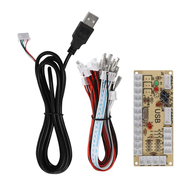 Arcade Game USB Encoder Controller med Akrylkristallfodral för Raspberry Pi och PC Mainframe822A