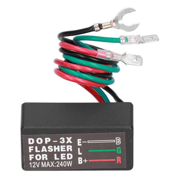 Bil 12V 20A LED Blinkersrelä DOP-3X Universell Motorcykel Indikator Blinkermodul
