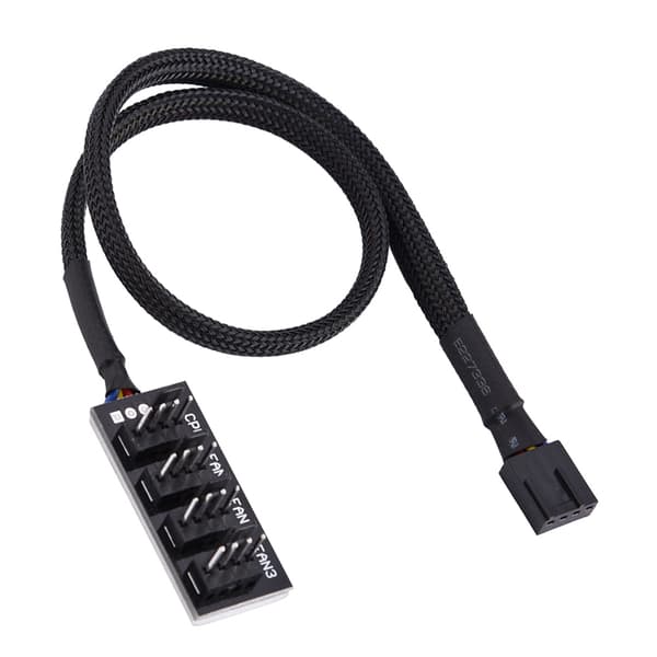 4-bens computer CPU/kabinetblæser strøm multi splitter stik kabeladapter