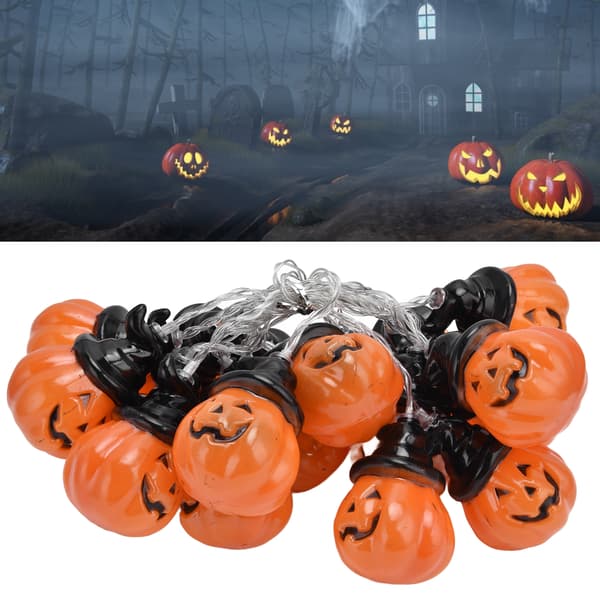20LED Pumpa Fairy Lights 3m Dual-Mode String för Halloweenfest Heminredning