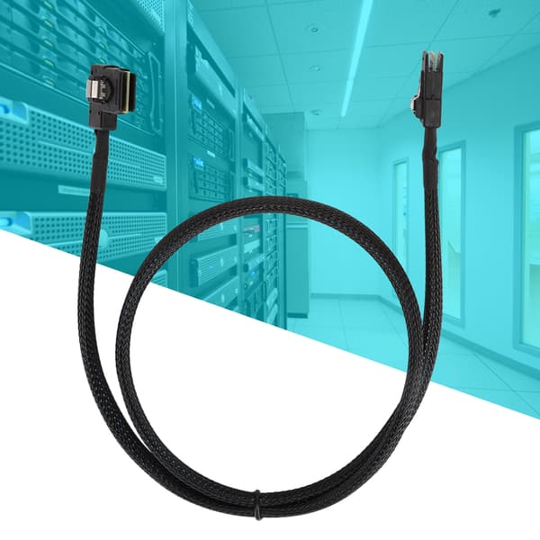 MINI SAS 36P 0,8 meter formsprutning SFF-8087 höger vinkel till SFF8087 hårddisklina