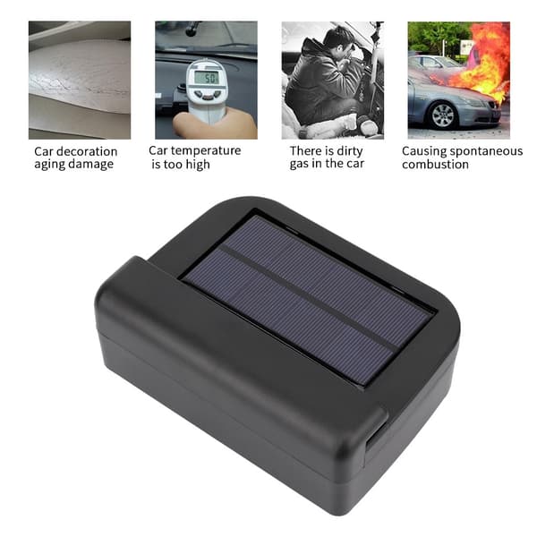 Solcellsdriven bil Auto Luftventil Kylning Ventilationssystem Värmare Avgasfläkt