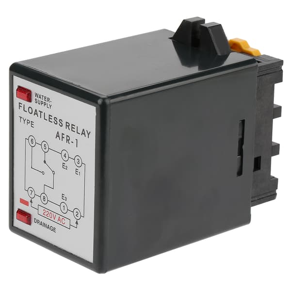 AFR-1 AC 220V vattennivåsensorrelä, svart vätskenivåregulator, 1-pack