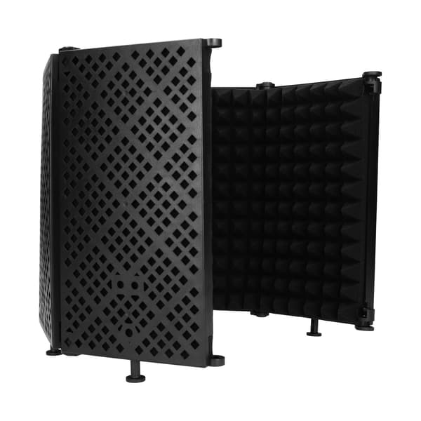 Mikrofonisoleringsskärm Vikbar Mikrofonsljudabsorberande Skumreflektor för Studio