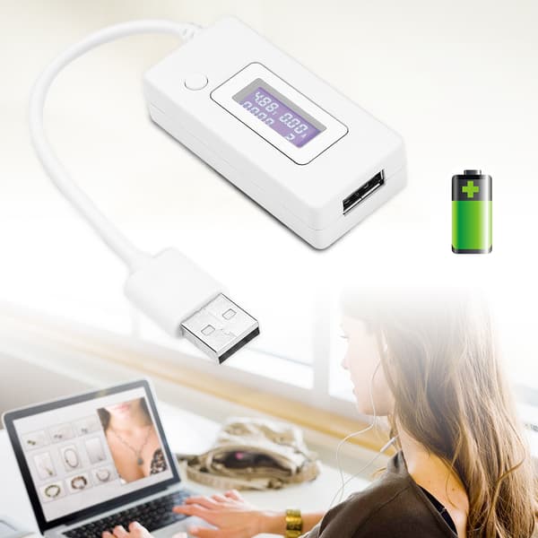 4V-30V 0-3A Mini USB Spänningsströmsmätare Kapacitetsdetektor LCD-display