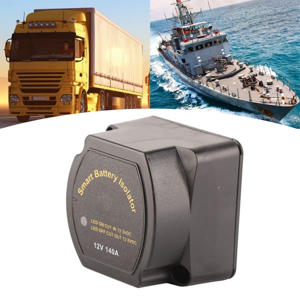 12V 140A Dubbel Batteriisolator VSR Automatisk Laddningsreläsats