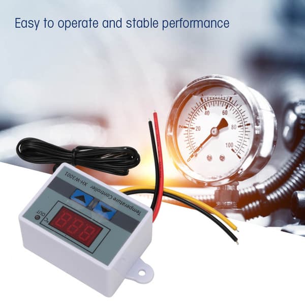 XH-W3001 Digital Termostat Regulator 24V 240W med Vandtæt NTC Sensor Probe