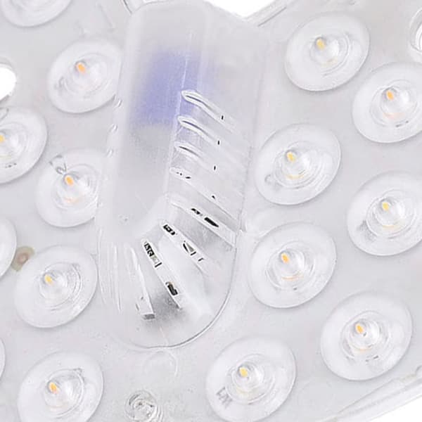 6,5 tommer loftventilator LED-lysudskiftning PC 3 farver dæmpbar forsænket montering øjenpleje LED-ventilatorlyspanel eftermontering