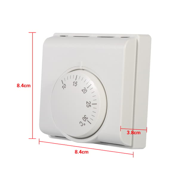 220V Central AC Mekanisk Termostatbrytare Rumstemperaturregulator