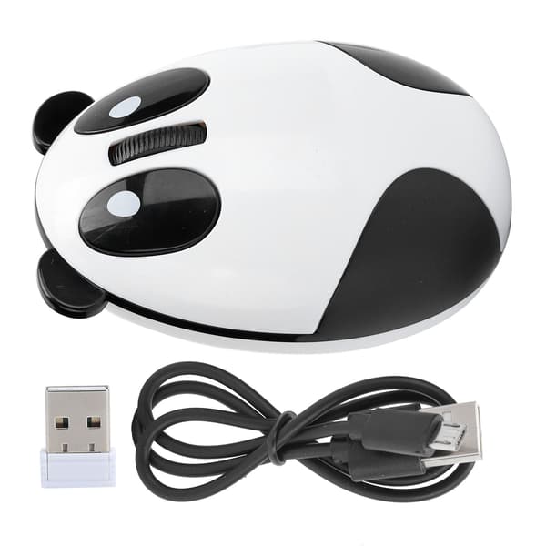 2,4 GHz langaton optinen panda-tietokonehiiri Win/OS X/Linux/Android/iOS-käyttöjärjestelmille