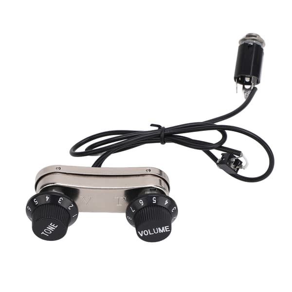 Violin Pickup Piezo Transducer Bridge Sæt med Tone Volumenknap til Violindele