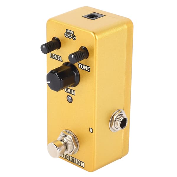 Elektrisk Guitar Effektpedal Enkelt Blok Mini Modulation Forstærker Simulation Pedal Gylden Distortion