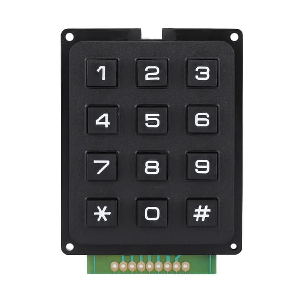 Tangentbordsmoduler med 12 tangenter 3x4 tryckknappar Externt tangentbord för MCU