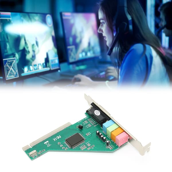 PCI lydkort 120dB Duplex afspilning computertilbehør med 4 kanaler til Windows 98 8738
