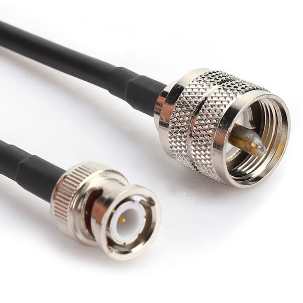 1M UHF Han PL259 til BNC Han Testkabel Ledning Koaksialkabel Adapter Tilbehør