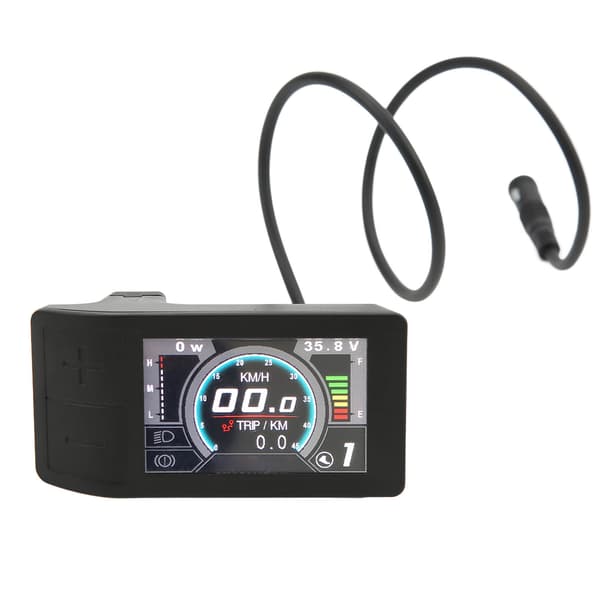 LCD Display ABS 500C Farveindikator Måler Kontrolpanel Elcykel Tilbehør til Bafang BBS01