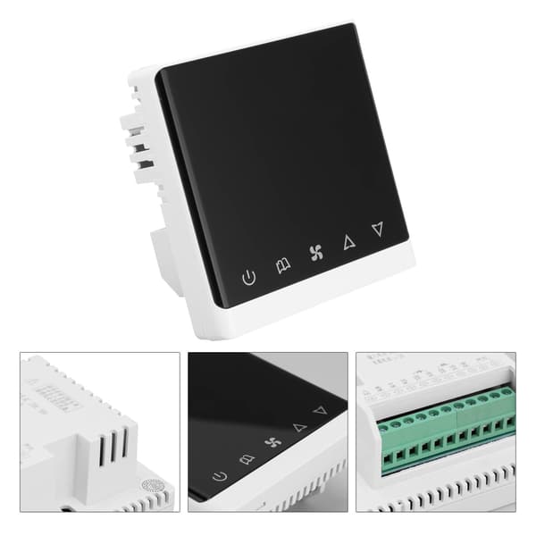 AC220V Digital LCD Termostat Fläktkonvektor Luftkonditionering Temperaturregulator 5℃35℃