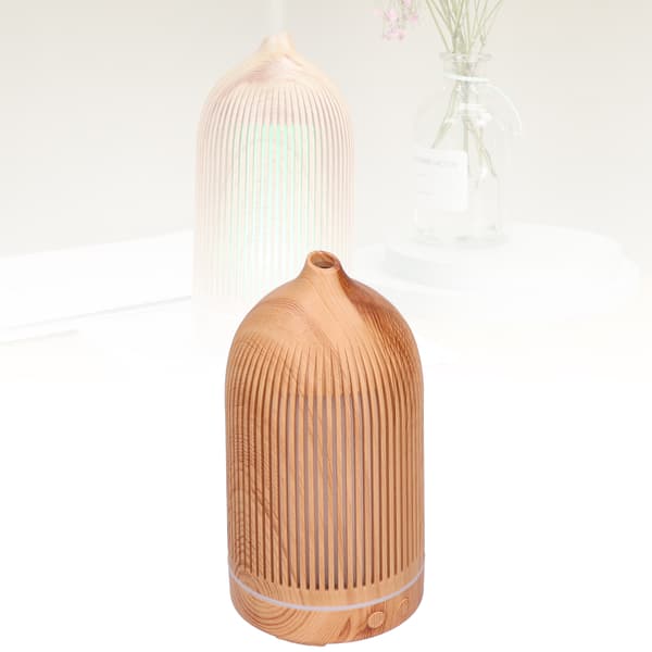 200 ml Mini Aroma Diffuser med Trækorn og Natlys USB-drevet Hul Befugter 5V
