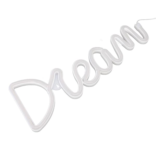 LED Neonljus Dröm Batteri USB-driven Neon Vägglampa för Sovrum Vardagsrum Bar Fest Jul Bröllop