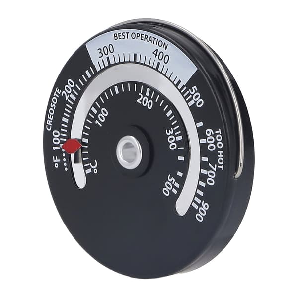 Magnetisk Spistermometer 0-500℃ Urtavla i Aluminiumlegering Högprecisionstermometer för Eldstad