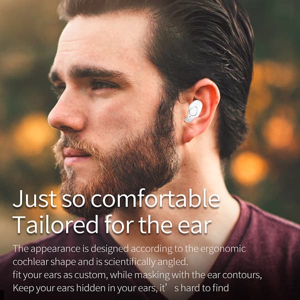 Trådløse Bluetooth 4.1 ørepropper Usynlige In-Ear Stereo Høretelefoner