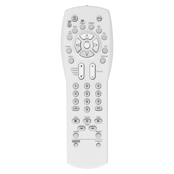 TV/ DVD/ VCR/ AUX/ Audio/ Video Media Center System Controller til AV 3‑2‑1 Series Hvid