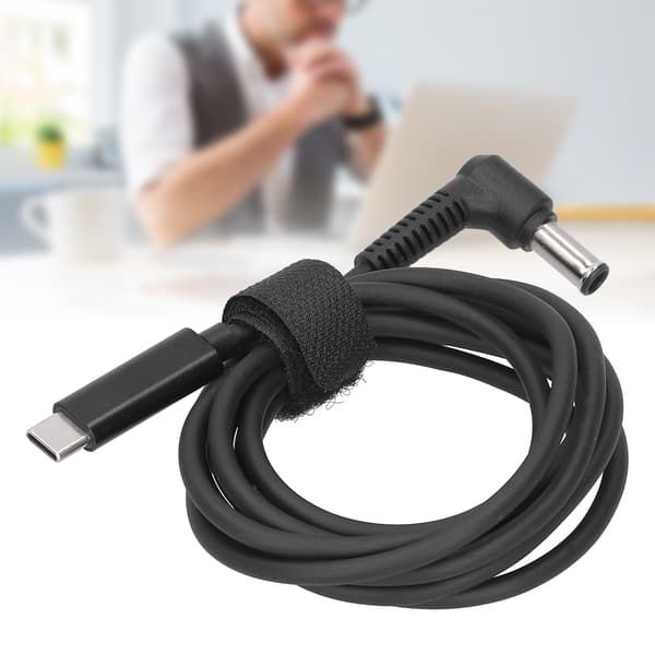 Laddningskabel TypC-gränssnitt Datorströmadapterkabel DC6.0 x 1.4MM Hane Armbåge
