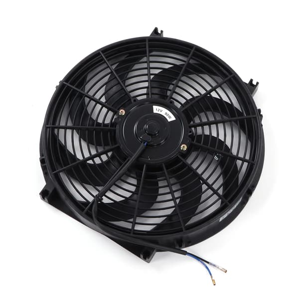 14 tommer universal elektrisk kølerkøleventilator monteringssæt 12V 90W slank ventilator push pull