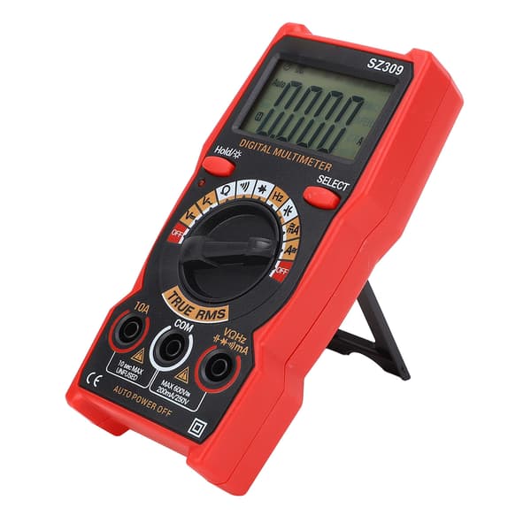 Bilbatteritestare Digital Multimeter AC DC Voltmeter Ohm Volt Ampere Mätare Smart Elverktygssats SZ309