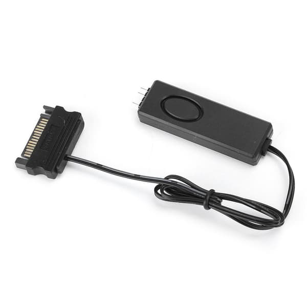 RF fjernbetjening blæser lys controller PC tilbehør 5V Symphony ARGB sort SATA-Pin (sort)