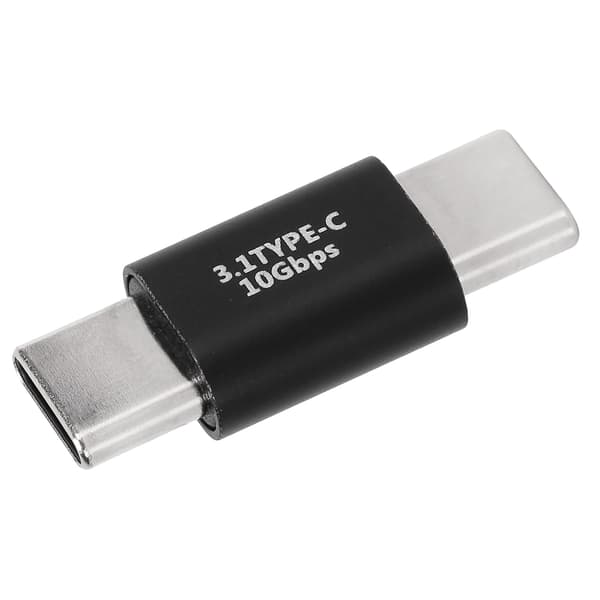 USB C-förlängningsadapter Typ C 3.1 Hane till Hane Adapter Stöder Snabbladdning 10 Gbps Dataöverföring