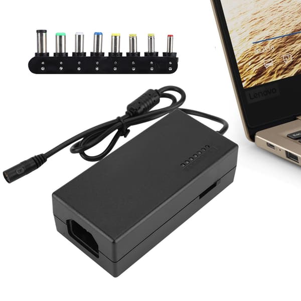 12-24V Justerbar Spænding 96W 7-trins Strømafbryderadapter 100-240V EU