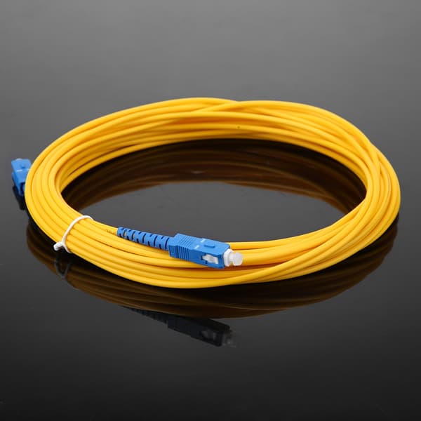 10m/11yd SC til SC Duplex Fiber Patch Cord Jumper Kabel Single Mode Patch Cord
