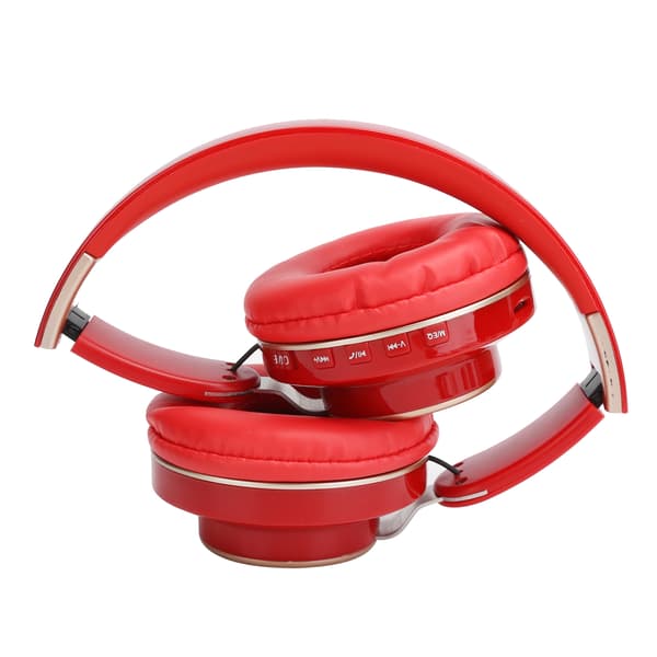 08S Headset Bluetooth 5.0 HiFi Sammenfoldelig Teleskopisk Sports Computer Gaming HovedtelefonRød