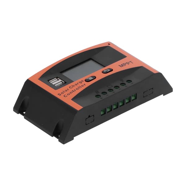 MPPT Solar Charge Controller 60A, 12V/24V Auto, Dobbelt USB-udgang, PV Panel Batteriregulator