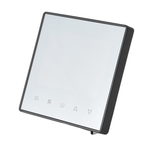 Digital Termostat LCD-skærm Touchscreen Smart Aircondition Temperaturregulator til Hjem Hotel AC220V Sort