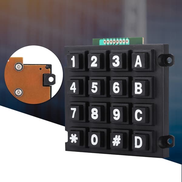 Tangentbordsmoduler med 16 tangenter 4x4 tryckknappar Extern stor knappsats för MCU