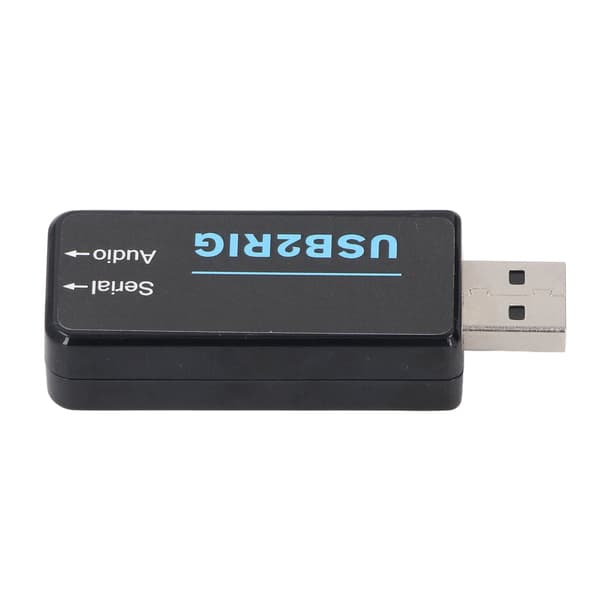 USB-lydadapter 3,5 mm dobbeltstik til USB 4-benet mini eksternt lydkort