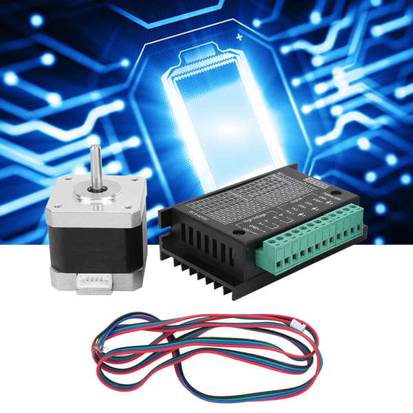 42 Stepper Motor Drive Set Elektronisk Komponentmodul 0.4N.M 17HS4401S+TB6600 4A
