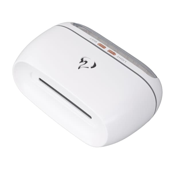 Flamdiffusor Vit 7 Färger Realistisk Tyst Drift 200ML 6W Flamdimma Luftfuktare för Kontor Sovrum Hem