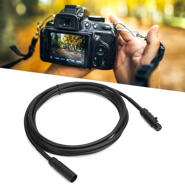 3-bens Mini XLR han til hun lydforbindelseskabel til videokamera DSLR-kamera mikrofoninterfaceforbindelse 2M