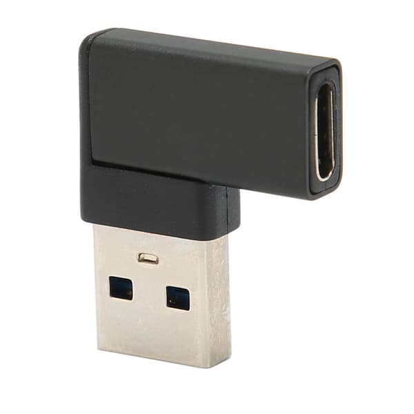 Retvinklet USB til USB C-adapter 90 graders Plug and Play USB 3.0 A til USB C-adapter til bærbare computere Telefon PC