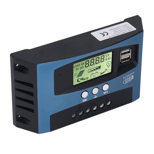 MPPT Solar Charge Controller 100A, 12V/24V Auto Digital Display, PV Regulator med Real-Time Tracking, Batterioplader