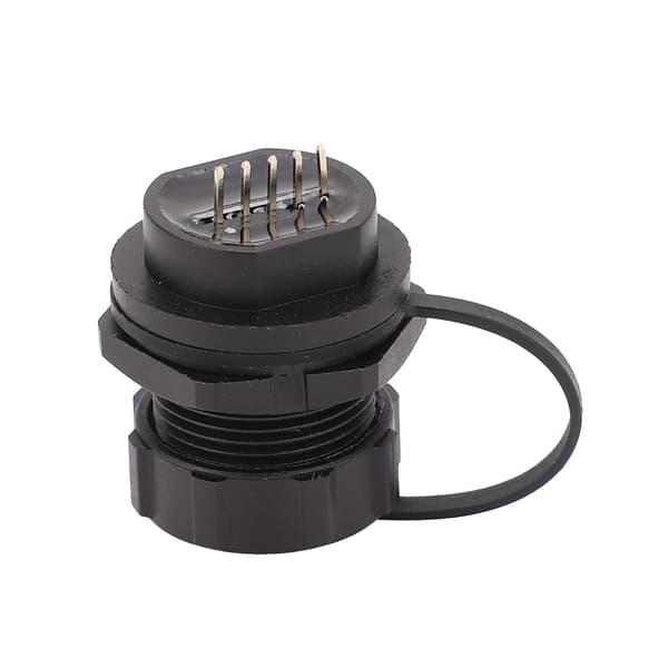 Vedenpitävä Micro USB Naarasliitin IP67 Piirilevymount takaliitin E10MCTF1F