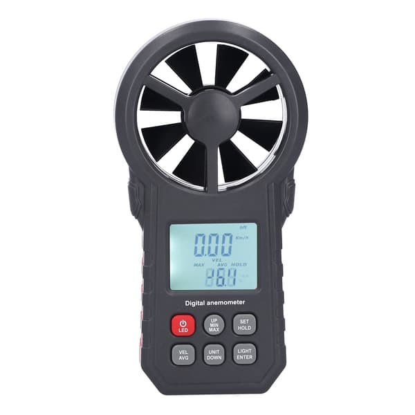 WT87B Bluetooth-anemometri, LCD-taustavalaistu 9V kädessä pidettävä tuulimittari