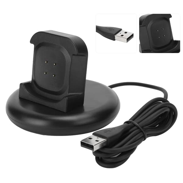 Mini laddningsdocka för Fitbit Versa3/Sense Smart Watch Bärbar laddningsstation
