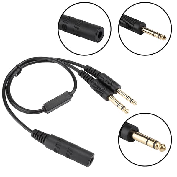 H-GA Helikopter Universal Luftfart Headset Adapter til David Clark Kabel